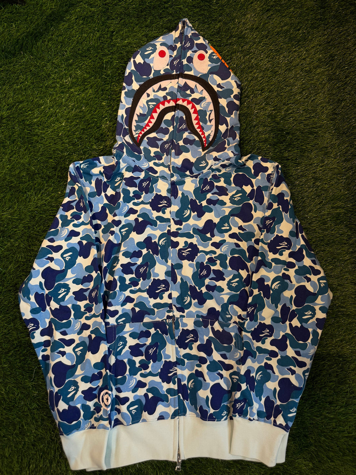 BAPE Zip up Blue Camo