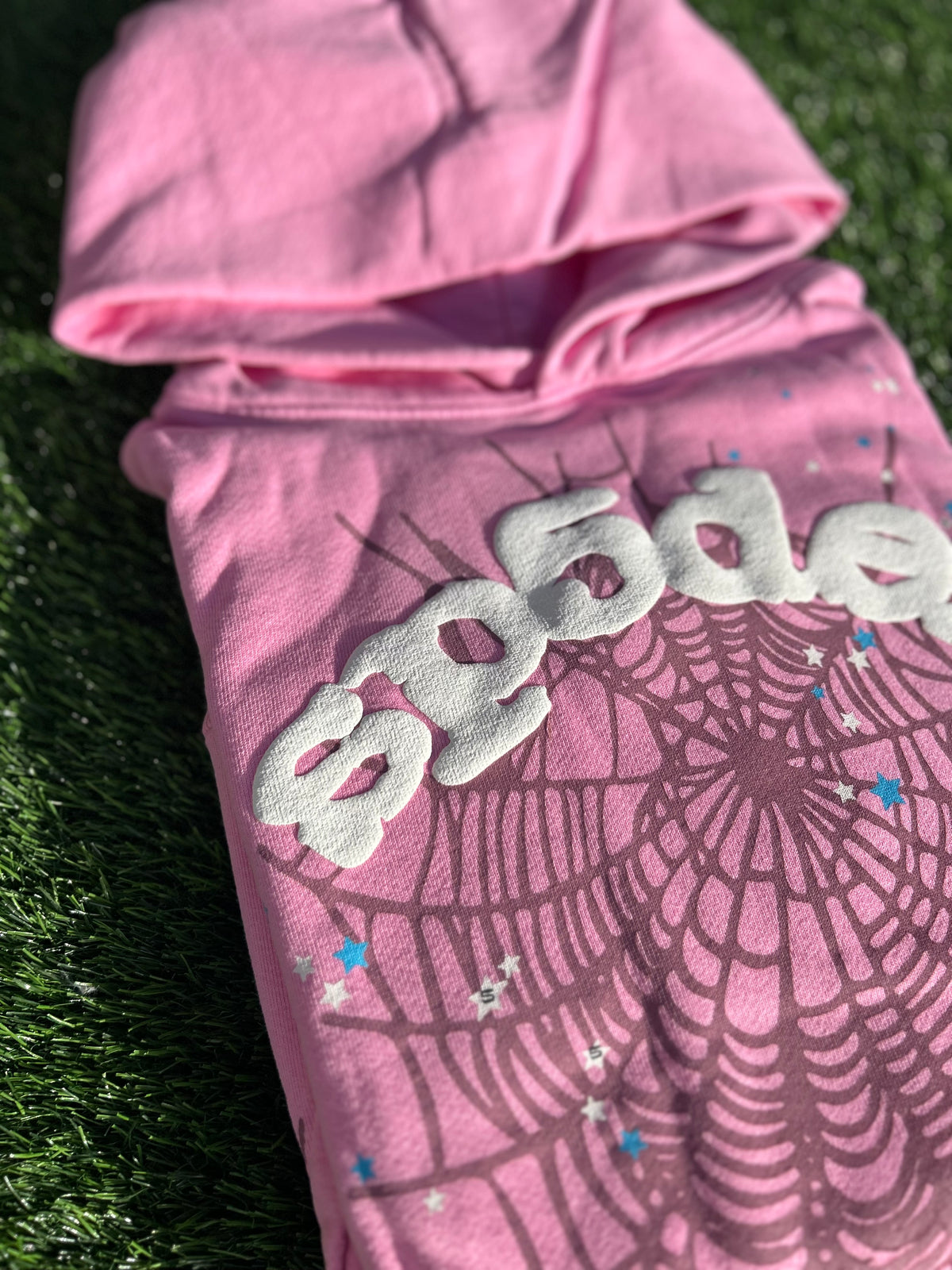 Light pink Sp5der Hoodie