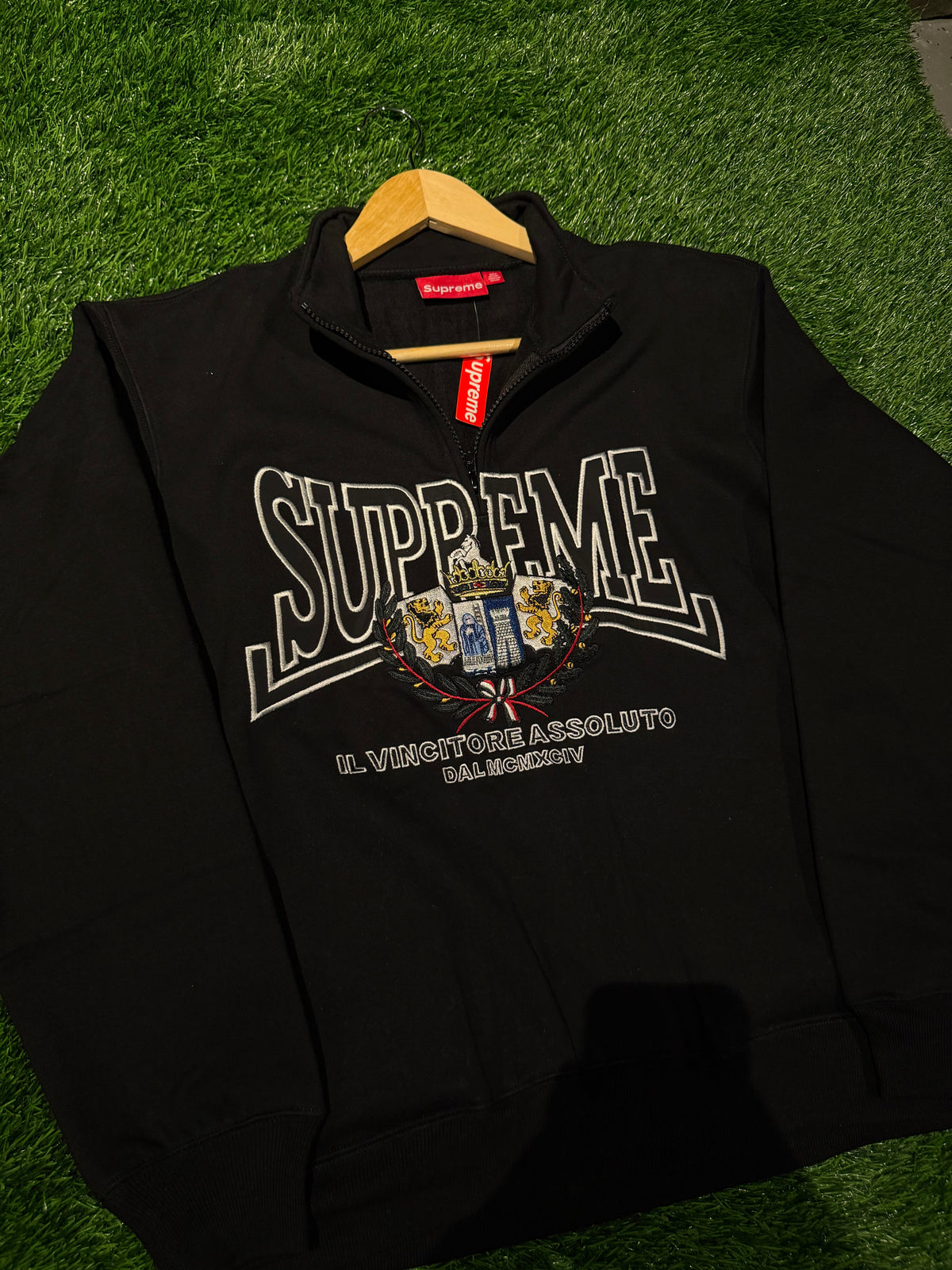Supreme Quarter Zip (BLACK)