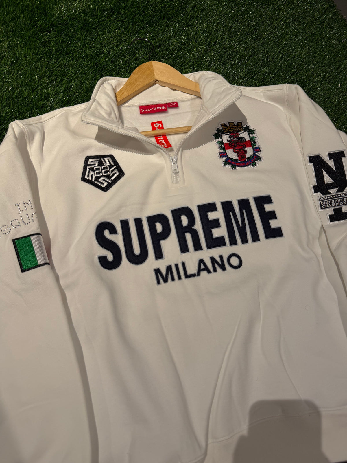 Supreme Quarter Zip (WHITE)