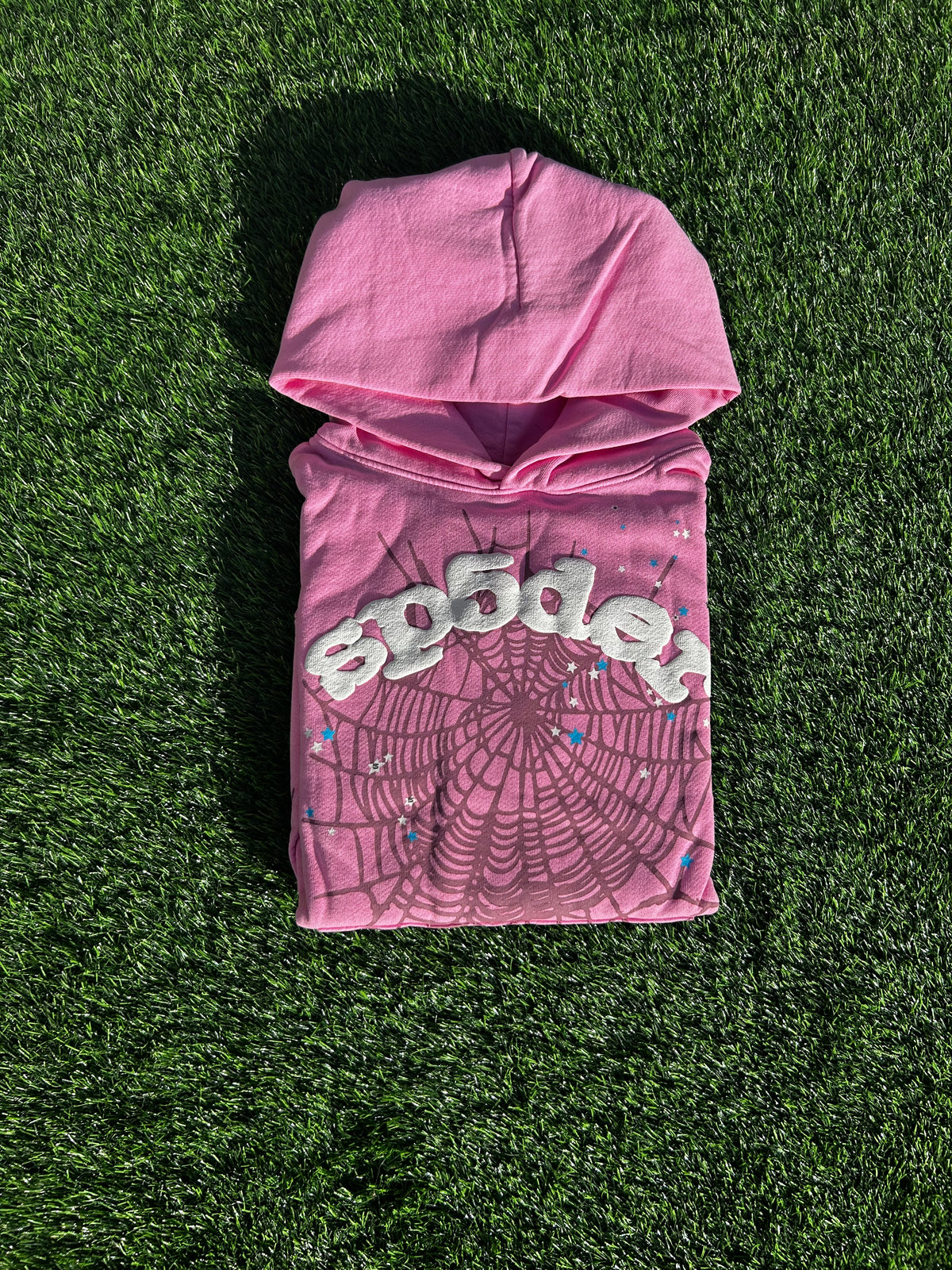 Light pink Sp5der Hoodie