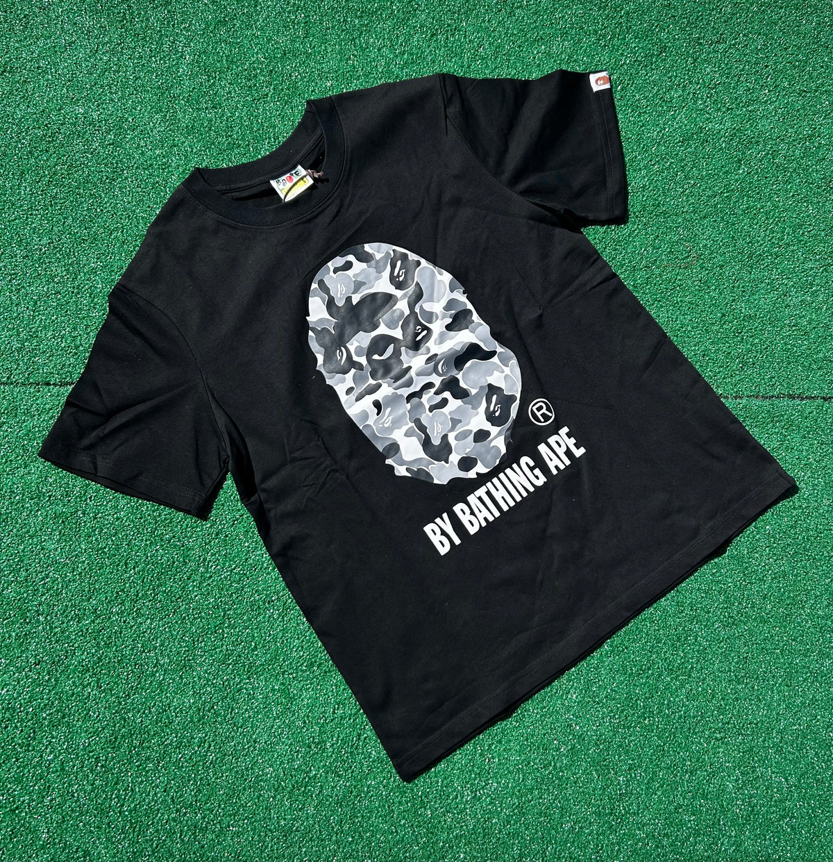 Black Big Bape Head Tee