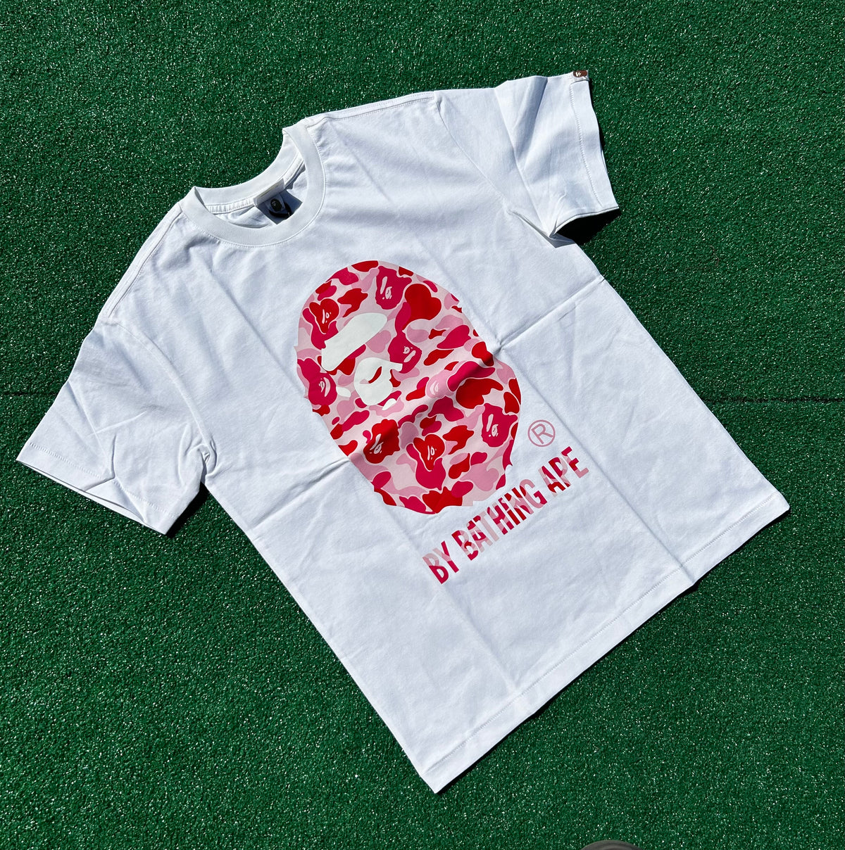 Pink Big Bape Head Tee