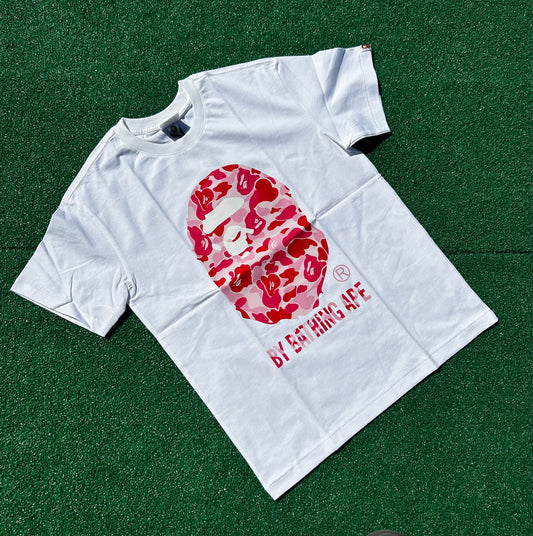 Pink Big Bape Head Tee