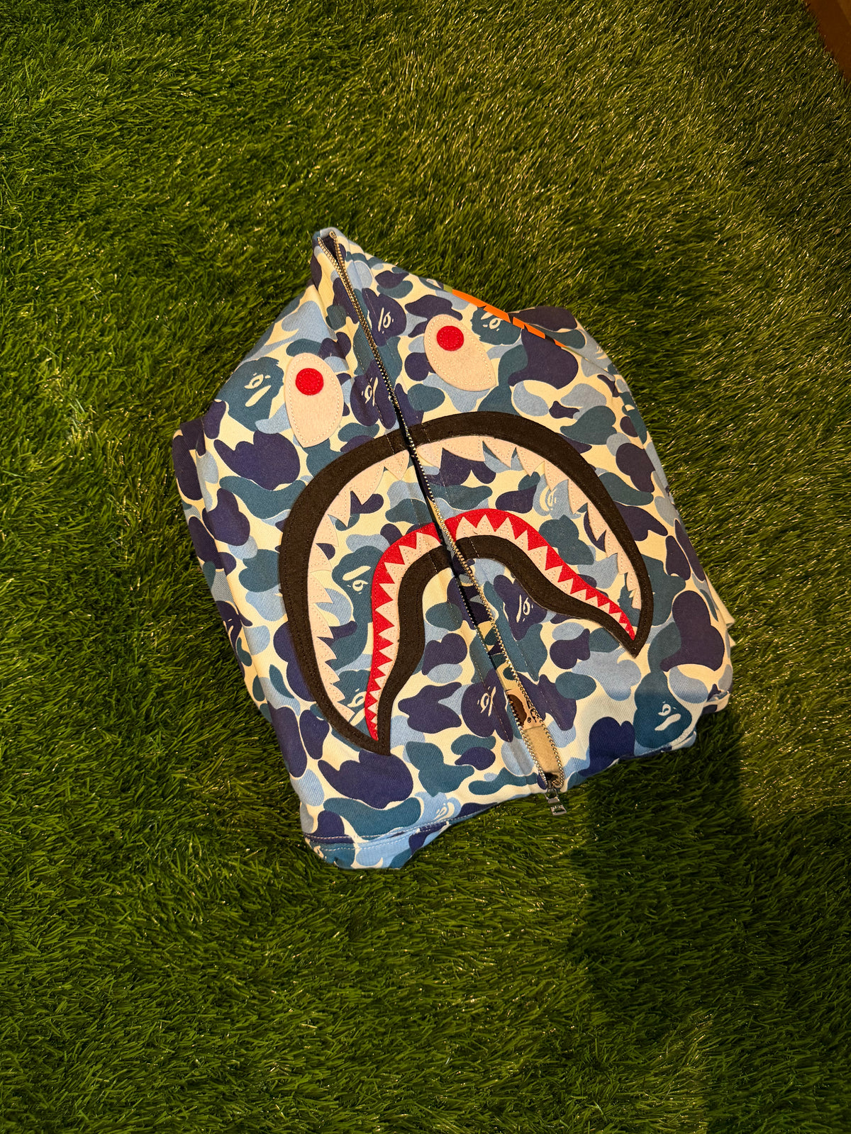 BAPE Zip up Blue Camo