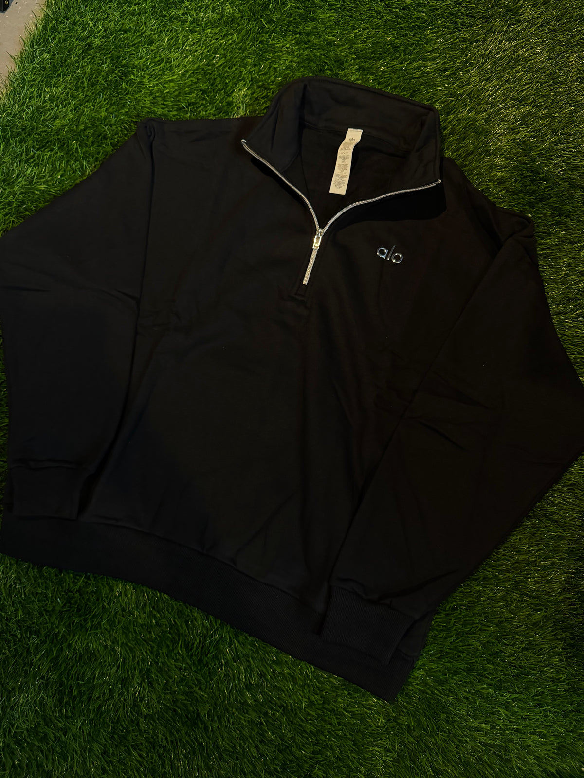 Alo Quarter Zip ‘Black’