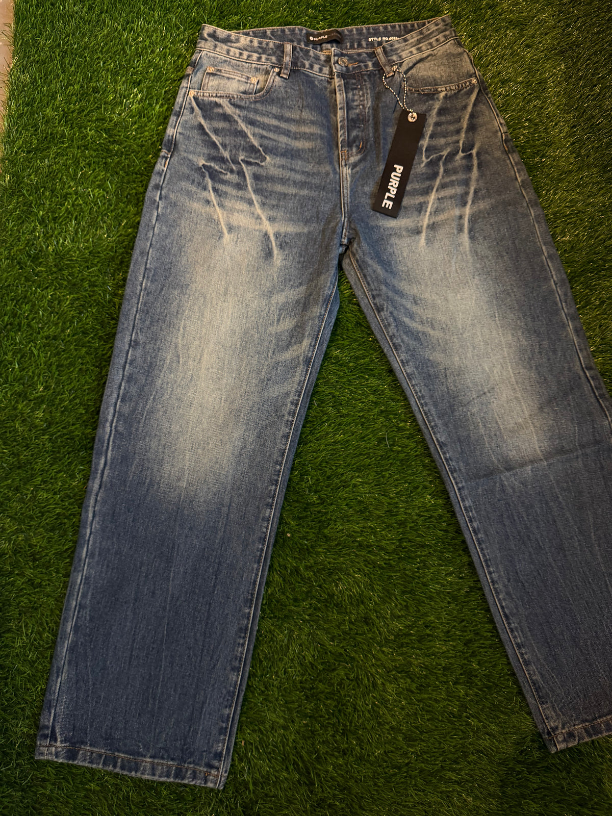 Purple jeans baggy