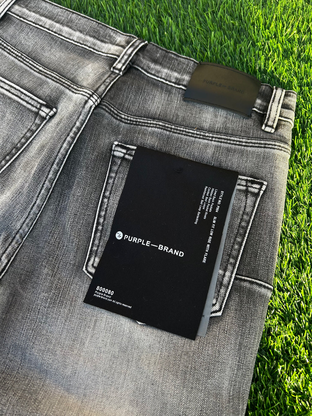Purple jeans Flared 'Grey'