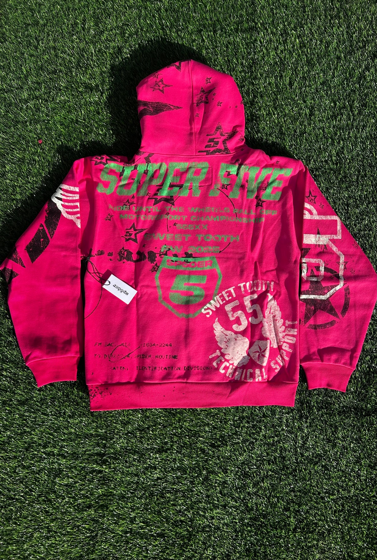 Pink Stencil SP5 Hoodie