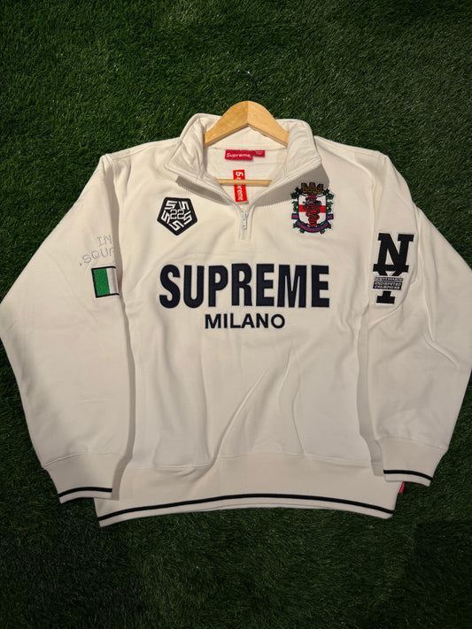 Supreme Quarter Zip (WHITE)