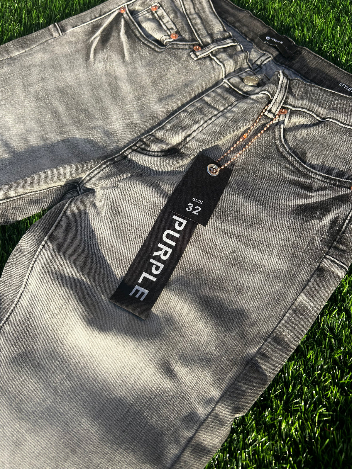 Purple jeans Flared 'Grey'