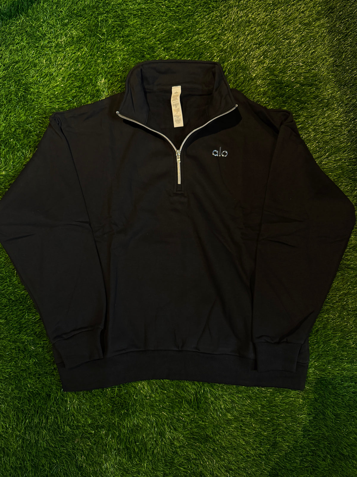 Alo Quarter Zip ‘Black’