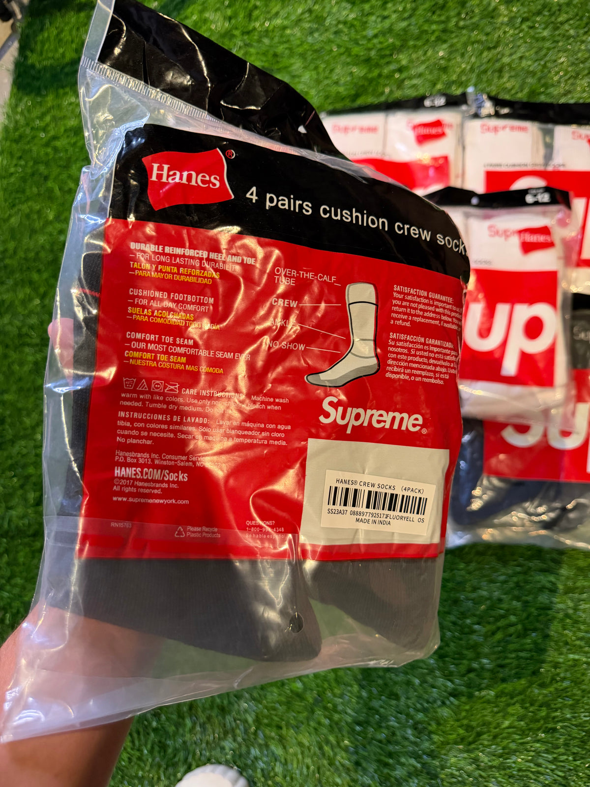 Supreme Socks 4-pack ‘Black’