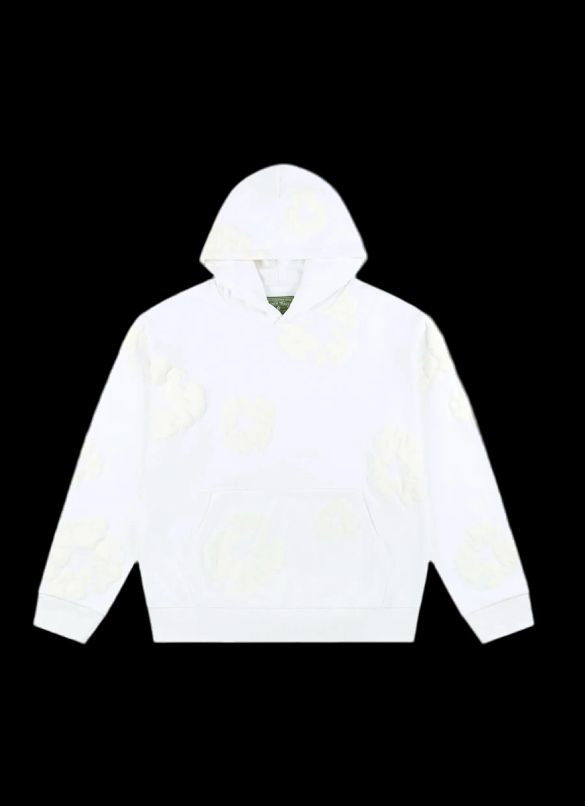 White Monochrome Denim Tear