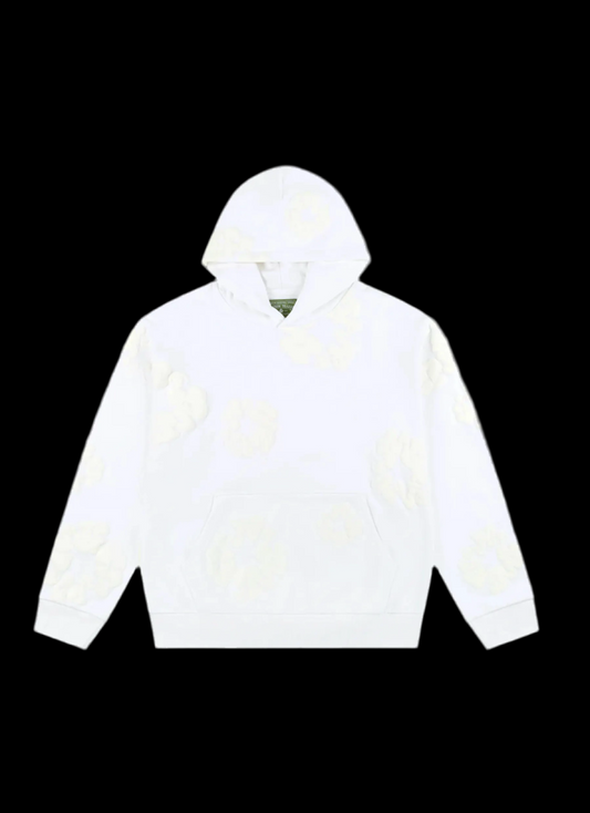 White Monochrome Denim Tear