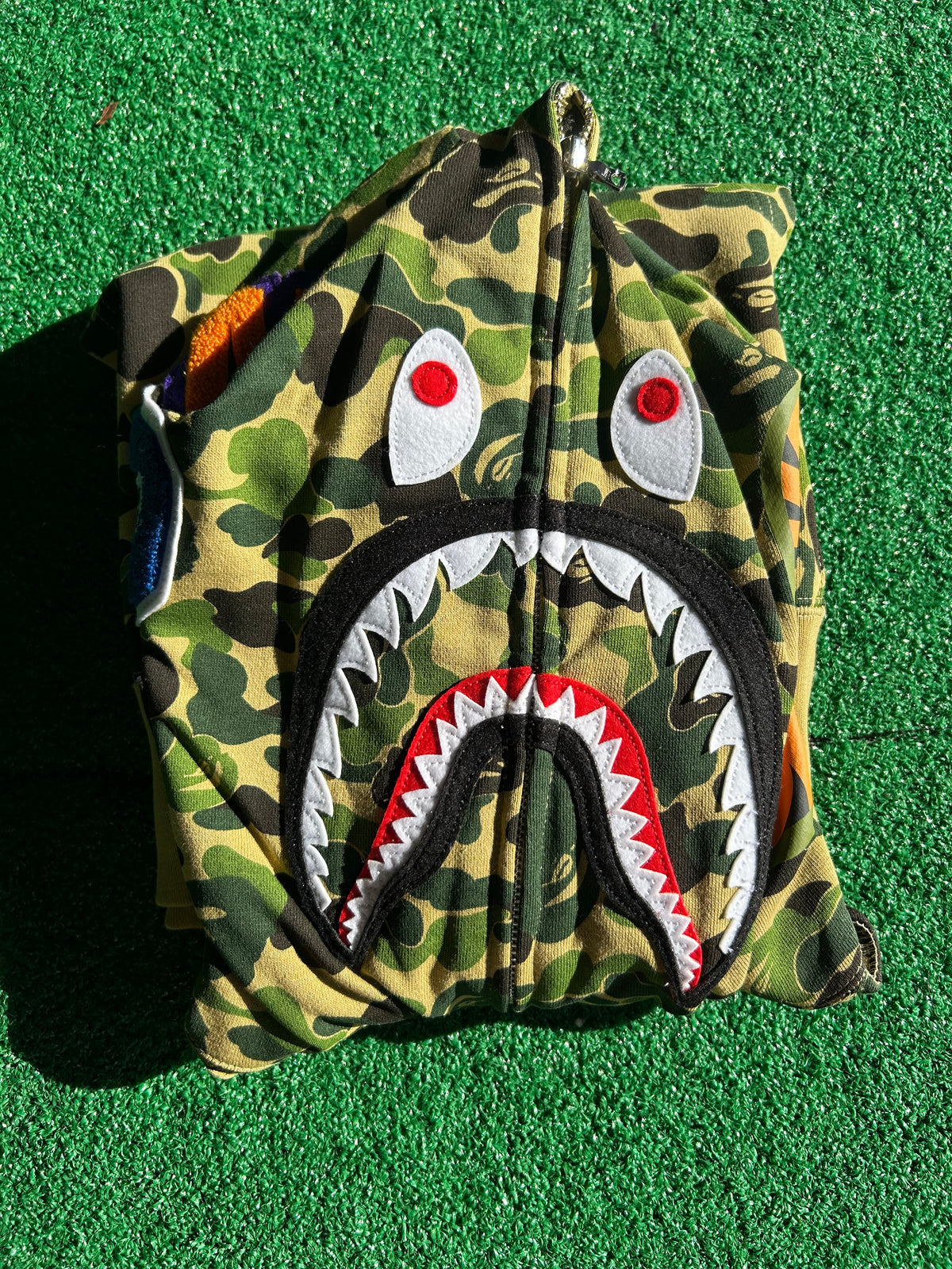 Green Camo Bape Zip-Up