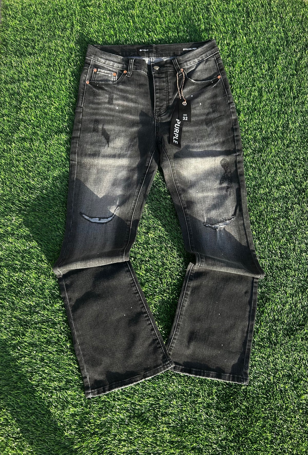 Purple jeans Flared 'Black'