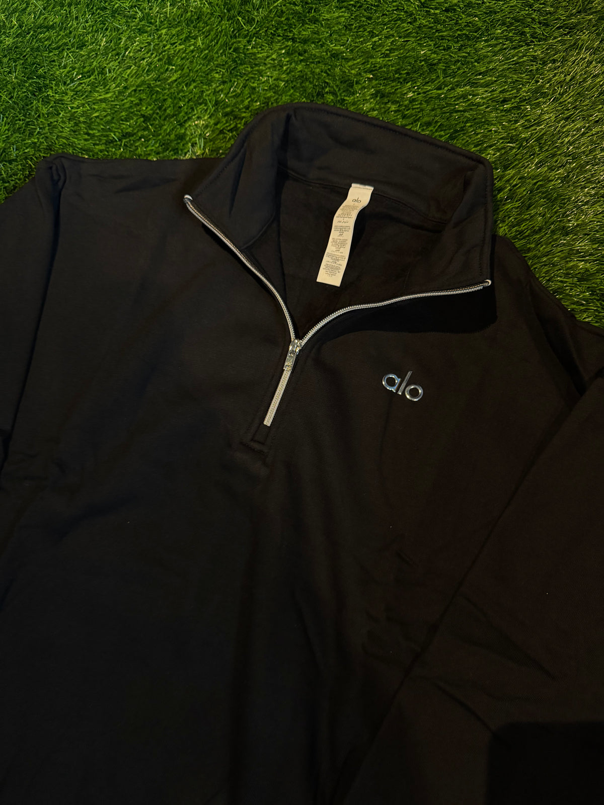 Alo Quarter Zip ‘Black’