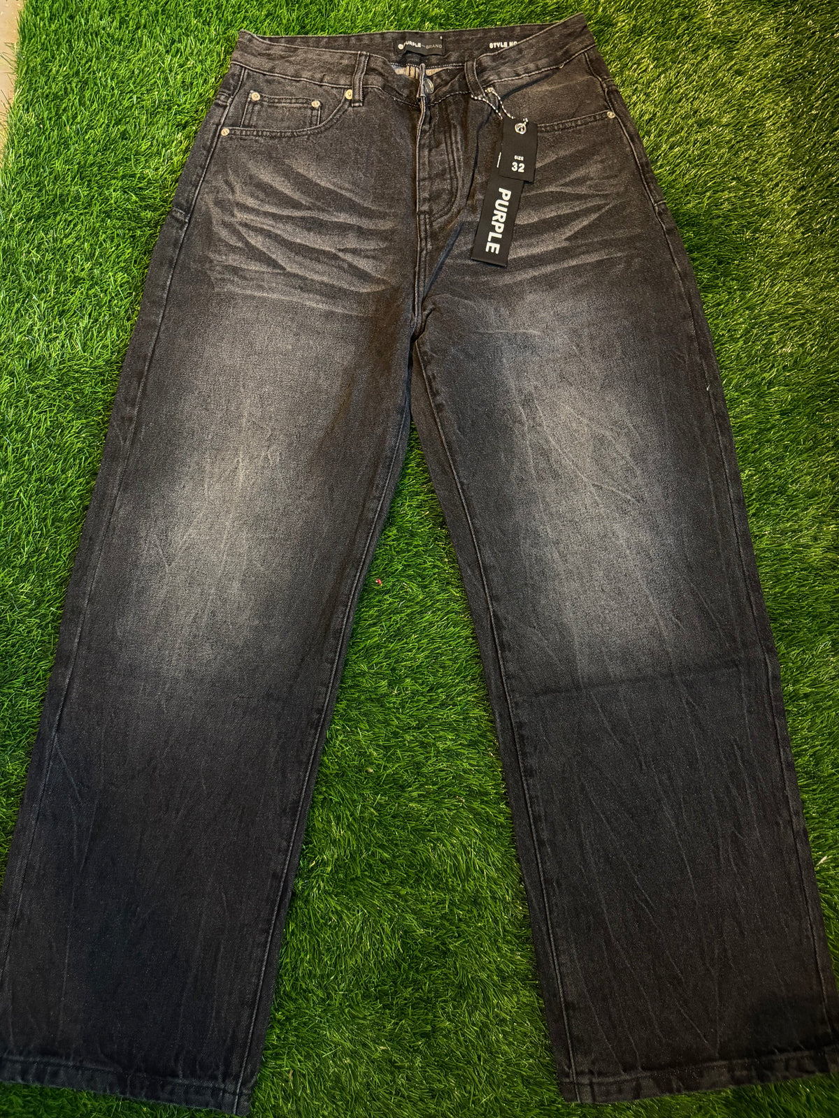 Purple jeans baggy